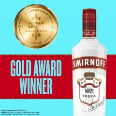 Smirnoff Vodka - 750ml Plastic Bottle