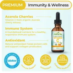 Why Not Natural Organic Liquid Vitamin C Drops Supplement