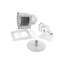 Swim Central 11.5" White HydroTools Above-Ground Swimming Pool ABS Thru-Wall Skimmer