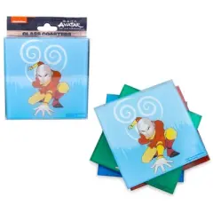 Silver Buffalo Avatar: The Last Airbender Characters Glass Coasters | Set of 4