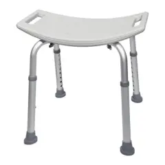 McKesson Bath Bench Aluminum Shower Seat, 300 lbs Capacity, 1 Count