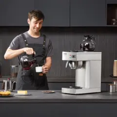 VEVOR 12 Cups Commercial Drip Coffee Maker, Coffee Maker Machine with 2 Glass Carafes and 2 Warmer Plates, Stainless Steel Pour Over Coffee Brewer