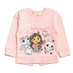 Dreamworks Gabby's Dollhouse Pandy Paws Cakey Cat MerCat Girls Pullover Sweatshirt & Leggings Outfit Toddler to Little Kid