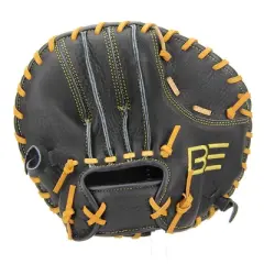 Baseball Express Pancake Glove, 29" Leather Baseball Glove, Flat Style Infield Training Mitt