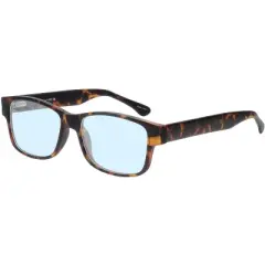 Enhance BIG&TALL EN4075 Men Blue Light Eyeglasses Classic Tortoise Brown Gold 60mm +0.25 Custom Lens Non-Refundable