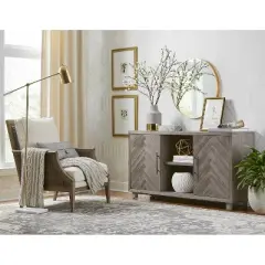 Palisade Console TV Stand for TVs up to 60" Gray - Martin Furniture