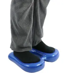 CanDo Inflatable Reciprocal Stepper Cushion for Balance and Fitness Excercises, Blue One Size