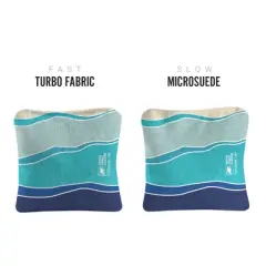 Multicolor Waves Synergy Pro Blue Cornhole Bags (Set of 4)