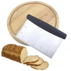 Kitcheniva Stainless Steel Dough Bench Scraper