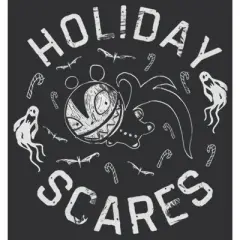Women's The Nightmare Before Christmas Scary Teddy Holiday Scares Racerback Tank Top