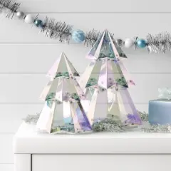 12.8" Christmas Lit Iridescent Tree Decor - Wondershop&trade;