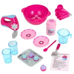 Sophia&rsquo;s Baking Accessories and Apron Set for 18" Dolls, Pink