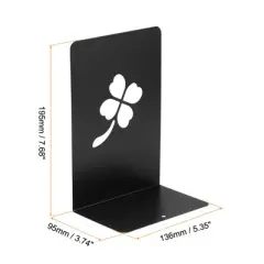 Unique Bargains Pressed Flowers L-Shaped Desk Organizer Bookend for Stationery Desktop Office Accessories