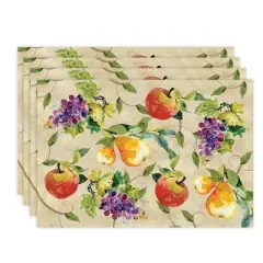 Laural Home Palermo Set of 4 13" x 19" Placemats