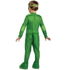 PJ Masks Gekko Deluxe Toddler Costume w/Lights, Small (2T)