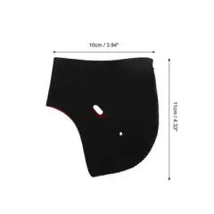 Unique Bargains Warm Heel Protectors Black Red 1 Pair