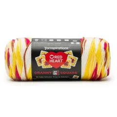 Red Heart All in One Granny Square Yarn 24 Pack-Buttercup Blush