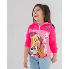 Paw Patrol Skye Girls Fleece Half Zip Hoodie Toddler 