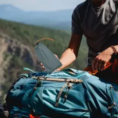 Unique Bargains Waterproof Tent Tarp with Ground Nail Gray