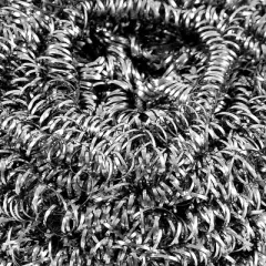 Unique Bargains Stainless Steel Scrubbers Kitchen Scouring Pads Silver Tone 0.8" x 0.8" 6 Pcs