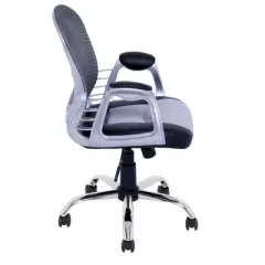 Workspace Executive Office Chair Leatherette and Mesh - CorLiving