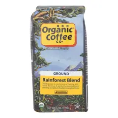 Organic Coffee Company Rainforest Ground Coffee - Case of 6/12 oz Bags