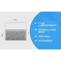 YBM Home Mesh Utensil Condiment Caddy, Pack of 24