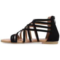 Journee Collection Womens Hanni Gladiator Low Block Heel Sandals