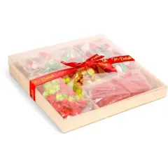 Christmas Candy Gift Tray - by It's Delish | Wood Platter with Holiday Treats and Candies for Gifts and Parties