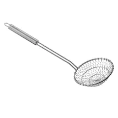 Cuisinart 5" Spider Strainer: Stainless Steel Hand Strainer, Dishwasher-Safe, 12.75" Handle, Silver Finish