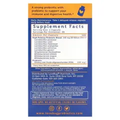LoveBug Probiotics Advanced Strength Daily Probiotic, 50 Billion CFU, 30 Count