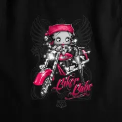 Women's Betty Boop Biker Babe Sleeveless Crop Top Tank
