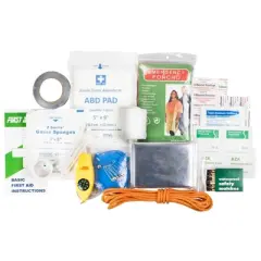 Life Gear 88pc Quick Grab First Aid Survival Kit: Emergency Supplies for Camping & Bug Out Bag