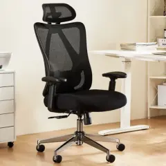 JIONJOY Mesh Back Ergonomic Computer Office Chair Gaming Chair with 3D Arms | Black