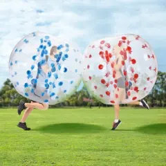 VEVOR Inflatable Bumper Balls 2-Pack, 5FT/1.5M Body Sumo Zorb Balls for Teen & Adult, 0.8mm Thick PVC Human Hamster Bubble Balls