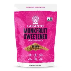 Lakanto Brown Monkfruit and Erythritol Sweetener Brown Sugar Replacement
