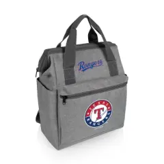 MLB Texas Rangers Insulated Cooler Backpack: Zip Closure, Adjustable Straps, 16-Can Capacity
