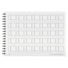 HG Art Concepts Painters Color Diary - 9x12" Spiral-Bound Color Swatch Book with 10 Pages for Watercolor & Mixed Media - Single