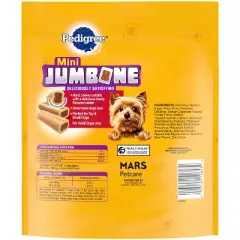 Pedigree JUMBONE Real Beef Flavor Mini Dental Dog Treats - 21oz