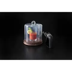 Crafthouse by Fortessa Glass Smoke Cloche w/Smoker & Chips, 9.25" x 11"