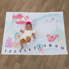 Disney Ariel Milestone Blanket
