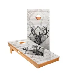 Skips Garage Deer Hunter Cornhole Boards - ACA Star Series