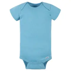 Gerber Baby Boys' Onesies Brand Bodysuits - Blue - 6 Months - 5-Pack