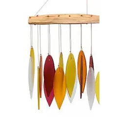 Home & Garden Desert Sands Windchime  -  One Windchime 17 Inches -  Garden Decor  -  Geblueg170  -  Glass  -  Multicolored