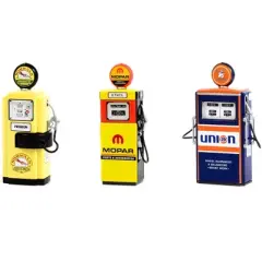 "Vintage Gas Pump" Set of 3 Pumps Series 11 1/18 Diecast Models by Greenlight