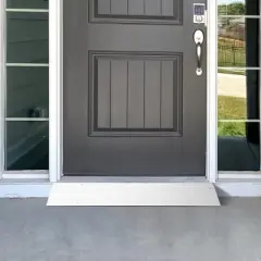 Threshold Ramps for Doorways, 1"- 4" Rise Aluminum Handicap Ramp, 700LB Capacity Front Door Ramp for Wheelchair Mobility Devices, Bikes