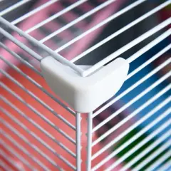 FURNIinspire 5 Tier Hamster Cage,Portable Carry Handle,Rat Gerbil Cage with Food Dish, Exercise Wheel,18"*11,75"*22.75"