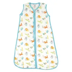 Luvable Friends Baby Sleeveless Muslin Cotton Sleeping Bag, Sack, Blanket, Abc Muslin