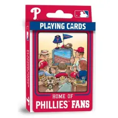 MasterPieces Officially Licensed MLB Philadelphia Phillies Fan Deck Playing Cards - 54 Card Deck