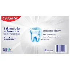 Colgate Baking Soda and Peroxide Whitening Toothpaste Brisk Mint - 6oz/3pk